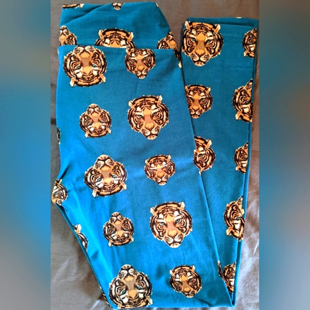 OS NWOT LLR leggings tigers